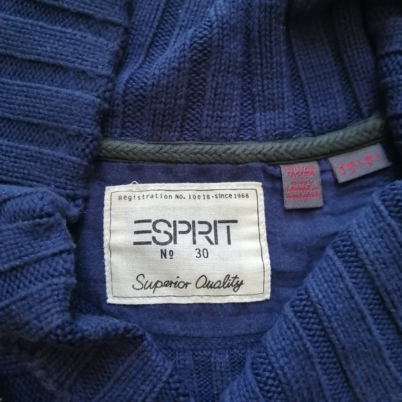 Esprit Navy Sweater Medium - Picture 9 of 11